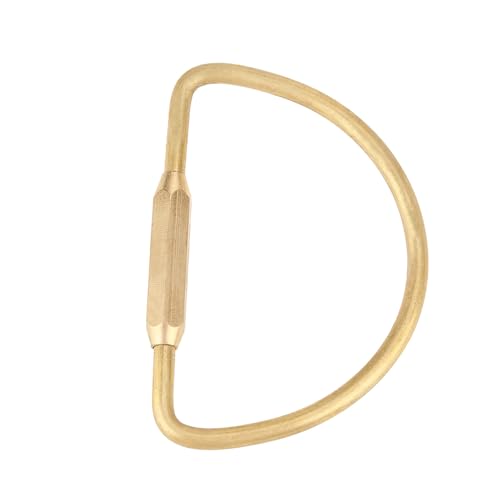 RiToEasysports Semicircle Messing Screw Lock Clamp/Holder Hook Schlüsselbundschlüsselring für Vielseitige Verwendung (D-förmige 58 mm) von RiToEasysports