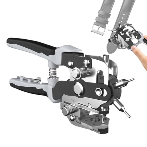 360° Rotating Leather Hole Punch, Heavy Duty Belt Hole Puncher, 8.66 inches Adjustable Hand Tool, Precision Punching Pliers for Phone Cases, Handmade Crafts & Projects 360° Rotating Leather Hole Punch, Heavy Duty Belt Hole Puncher, 8.66 inches Adjustable Hand Tool, Precision Punching Pliers for Phone Cases, Handmade Crafts & Projects von Riaisttd