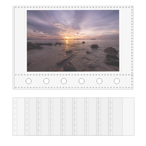 Riaisttd Binder-Blattschutzfolien | 6-Ringbuch-Schutzseiten, Fotohüllen für Schreibwarenliebhaber, Karten, Aufkleber, Pädagogen, Quittungen, Tickets, Schule, Büro, von Riaisttd