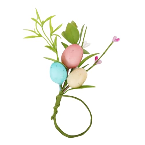 Riaisttd Serviettenringe - Osterei Deko Ringe für Servietten,Tischserviettenringe,Für Hochzeiten Feiertage Geburtstage Familienfeiern Weihnachtsessen von Riaisttd