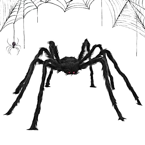 Rianpesn Halloween-Spinnen-Außendekorationen,Riesige gruselige Spinnennetz-Requisiten für Halloween - Gruselige gefälschte riesige Spinnen-Requisiten, gruselige Spinnen-Requisiten-Dekoration Rianpesn Halloween-Spinnen-Außendekorationen,Riesige gruselige Spinnennetz-Requisiten für Halloween - Gruselige gefälschte riesige Spinnen-Requisiten, gruselige Spinnen-Requisiten-Dekoration von Rianpesn