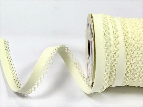 Picot-Spitzen-Bordüre in professioneller Qualität, 5 m, doppelt gefaltet, 12 mm doppelt gefaltet. Wird zum Einfassen von Kleidung, Quilten, Heimtextilien, Spielzeug, Nähprojekten verwendet. UK Picot-Spitzen-Bordüre in professioneller Qualität, 5 m, doppelt gefaltet, 12 mm doppelt gefaltet. Wird zum Einfassen von Kleidung, Quilten, Heimtextilien, Spielzeug, Nähprojekten verwendet. UK von Ribbon Queen