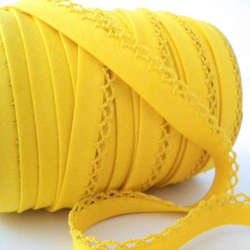 Picot-Spitzen-Schrägband, 5 m, 12 mm, doppelt gefaltet, zum Einfassen von Kleidung, Quilten, Heimtextilien, Spielzeug, Nähprojekten Picot-Spitzen-Schrägband, 5 m, 12 mm, doppelt gefaltet, zum Einfassen von Kleidung, Quilten, Heimtextilien, Spielzeug, Nähprojekten von Ribbon Queen