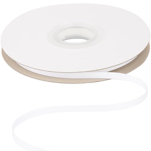 Ribbonitlux Köperband, 6 mm x 22,5 m, weiches weißes Fischgräten-Schrägband für Bastelarbeiten, Nähen, Geschenkverpackungen und Heimdekoration Ribbonitlux Köperband, 6 mm x 22,5 m, weiches weißes Fischgräten-Schrägband für Bastelarbeiten, Nähen, Geschenkverpackungen und Heimdekoration von Ribbonitlux