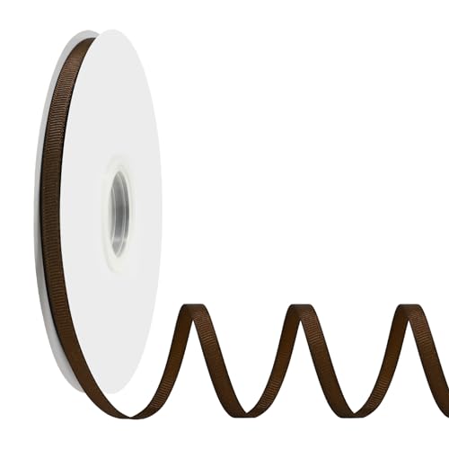 Ribreeze Braunes Ripsband, 0,6 cm, 45,7 m, für Geschenkverpackungen, Hochzeiten, Bastelarbeiten, Blumendekoration, Nähen und mehr Ribreeze Braunes Ripsband, 0,6 cm, 45,7 m, für Geschenkverpackungen, Hochzeiten, Bastelarbeiten, Blumendekoration, Nähen und mehr von Ribreeze