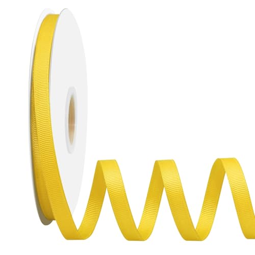 Ribreeze Gelbes Ripsband, 0,95 cm, 45,7 m, für Geschenkverpackungen, Hochzeiten, Bastelarbeiten, Blumendekoration, Nähen und mehr Ribreeze Gelbes Ripsband, 0,95 cm, 45,7 m, für Geschenkverpackungen, Hochzeiten, Bastelarbeiten, Blumendekoration, Nähen und mehr von Ribreeze