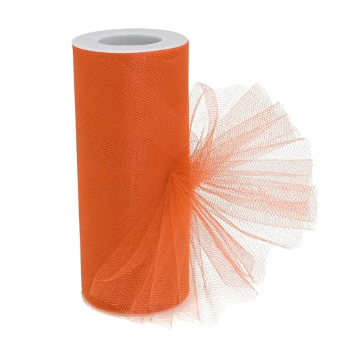 Ribreeze Orangefarbene Tüllstoffrolle, 15,2 cm x 22,7 m, Tüllnetz für Geschenkverpackungen, Bastelarbeiten, Party-Dekorationen und Ponchos und mehr Ribreeze Orangefarbene Tüllstoffrolle, 15,2 cm x 22,7 m, Tüllnetz für Geschenkverpackungen, Bastelarbeiten, Party-Dekorationen und Ponchos und mehr von Ribreeze