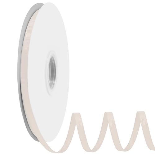 Ribreeze Ripsband, 0,6 cm, cremefarben, 45,7 m, für Geschenkverpackungen, Hochzeiten, Bastelarbeiten, Blumendekoration, Nähen und mehr Ribreeze Ripsband, 0,6 cm, cremefarben, 45,7 m, für Geschenkverpackungen, Hochzeiten, Bastelarbeiten, Blumendekoration, Nähen und mehr von Ribreeze