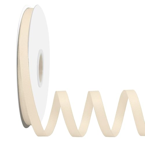 Ribreeze Ripsband, 0,95 cm, cremefarben, 45,7 m, für Geschenkverpackungen, Hochzeiten, Bastelarbeiten, Blumendekoration, Nähen und mehr Ribreeze Ripsband, 0,95 cm, cremefarben, 45,7 m, für Geschenkverpackungen, Hochzeiten, Bastelarbeiten, Blumendekoration, Nähen und mehr von Ribreeze