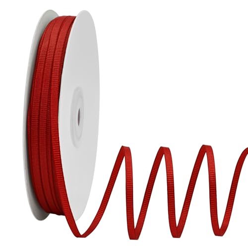 Ribreeze Rotes Ripsband, 0,3 cm, 91,4 m, für Geschenkverpackungen, Hochzeiten, Bastelarbeiten, Blumendekoration, Nähen und mehr Ribreeze Rotes Ripsband, 0,3 cm, 91,4 m, für Geschenkverpackungen, Hochzeiten, Bastelarbeiten, Blumendekoration, Nähen und mehr von Ribreeze
