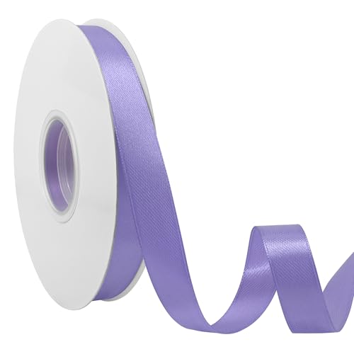 Ribreeze Satinband, 1,6 cm, Hellviolett, 45,7 m, für Geschenkverpackungen, Hochzeiten, Bastelarbeiten, Blumendekoration, Nähen und mehr Ribreeze Satinband, 1,6 cm, Hellviolett, 45,7 m, für Geschenkverpackungen, Hochzeiten, Bastelarbeiten, Blumendekoration, Nähen und mehr von Ribreeze