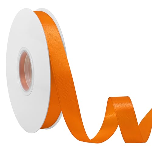 Ribreeze Satinband, 1,6 cm, Orange, 45,7 m, für Geschenkverpackungen, Hochzeiten, Bastelarbeiten, Blumendekoration, Nähen und mehr Ribreeze Satinband, 1,6 cm, Orange, 45,7 m, für Geschenkverpackungen, Hochzeiten, Bastelarbeiten, Blumendekoration, Nähen und mehr von Ribreeze