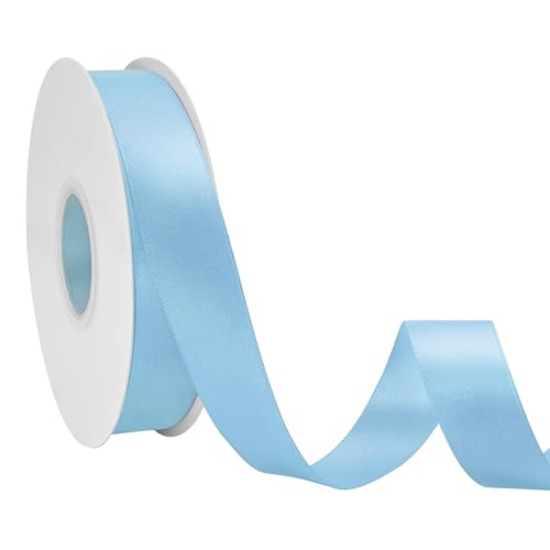 Ribreeze Satinband, 2,5 cm, hellblau, 45,7 m, für Geschenkverpackungen, Hochzeiten, Basteln, Blumendekoration, Nähen und mehr Ribreeze Satinband, 2,5 cm, hellblau, 45,7 m, für Geschenkverpackungen, Hochzeiten, Basteln, Blumendekoration, Nähen und mehr von Ribreeze