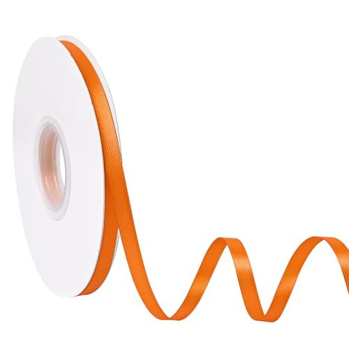 Ribreeze Satinband, 6,35 mm, Orange, 45,7 m, für Geschenkverpackungen, Hochzeiten, Basteln, Blumendekoration, Nähen und mehr Ribreeze Satinband, 6,35 mm, Orange, 45,7 m, für Geschenkverpackungen, Hochzeiten, Basteln, Blumendekoration, Nähen und mehr von Ribreeze