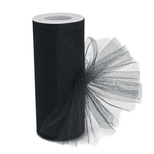 Ribreeze Schwarze Tüllstoffrolle, 15,2 cm x 22,7 m, Tüllnetz für Geschenkverpackungen, Bastelarbeiten, Party-Dekorationen und Ponchos und mehr Ribreeze Schwarze Tüllstoffrolle, 15,2 cm x 22,7 m, Tüllnetz für Geschenkverpackungen, Bastelarbeiten, Party-Dekorationen und Ponchos und mehr von Ribreeze