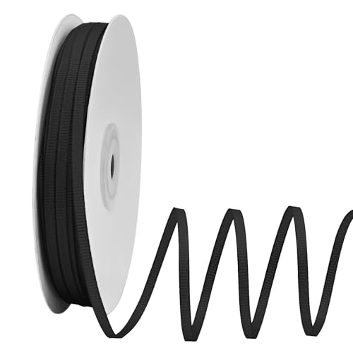 Ribreeze Schwarzes Ripsband, 0,3 cm, 91,4 m, für Geschenkverpackungen, Hochzeiten, Bastelarbeiten, Blumendekoration, Nähen und mehr Ribreeze Schwarzes Ripsband, 0,3 cm, 91,4 m, für Geschenkverpackungen, Hochzeiten, Bastelarbeiten, Blumendekoration, Nähen und mehr von Ribreeze