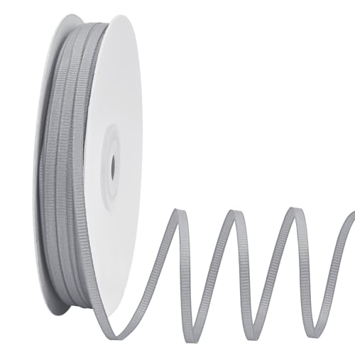 Ribreeze Silberfarbenes Ripsband, 0,3 cm, 91,4 m, für Geschenkverpackungen, Hochzeiten, Bastelarbeiten, Blumendekoration, Nähen und mehr Ribreeze Silberfarbenes Ripsband, 0,3 cm, 91,4 m, für Geschenkverpackungen, Hochzeiten, Bastelarbeiten, Blumendekoration, Nähen und mehr von Ribreeze
