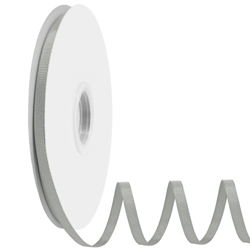 Ribreeze Silberfarbenes Ripsband, 0,6 cm, 45,7 m, für Geschenkverpackungen, Hochzeiten, Bastelarbeiten, Blumendekoration, Nähen und mehr Ribreeze Silberfarbenes Ripsband, 0,6 cm, 45,7 m, für Geschenkverpackungen, Hochzeiten, Bastelarbeiten, Blumendekoration, Nähen und mehr von Ribreeze