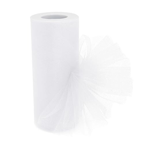 Ribreeze Weiße Tüllstoffrolle, 15,2 cm x 22,7 m, Tüllnetz für Geschenkverpackungen, Bastelarbeiten, Party-Dekorationen und Ponchos und mehr Ribreeze Weiße Tüllstoffrolle, 15,2 cm x 22,7 m, Tüllnetz für Geschenkverpackungen, Bastelarbeiten, Party-Dekorationen und Ponchos und mehr von Ribreeze