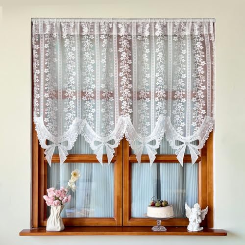 Ricemru Spitzegardinen Scheibengardinen Landhausstil Spizte Modern Französischer Reben Blumenmuster Weiß Transparente Bistrogardine Kurzgardinen Kurzvorhang Küchegardinen Türvorhang Ricemru Spitzegardinen Scheibengardinen Landhausstil Spizte Modern Französischer Reben Blumenmuster Weiß Transparente Bistrogardine Kurzgardinen Kurzvorhang Küchegardinen Türvorhang von Ricemru