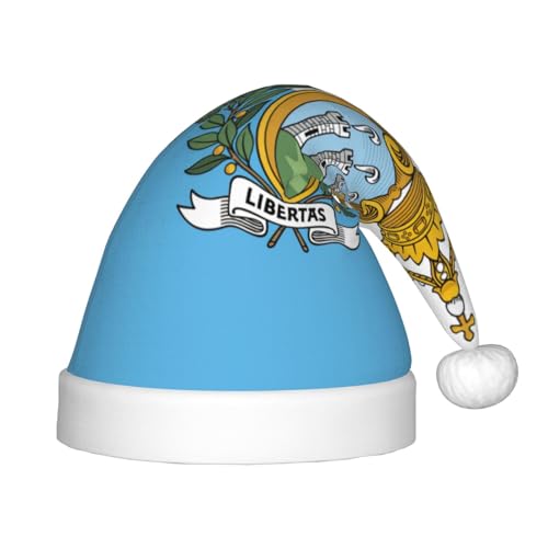 Rich&Rabbit Flagge von San Marino Print Festliche Weihnachtsmütze Fit für kleine Köpfe für Partys und Feiern Rich&Rabbit Flagge von San Marino Print Festliche Weihnachtsmütze Fit für kleine Köpfe für Partys und Feiern von Rich&Rabbit