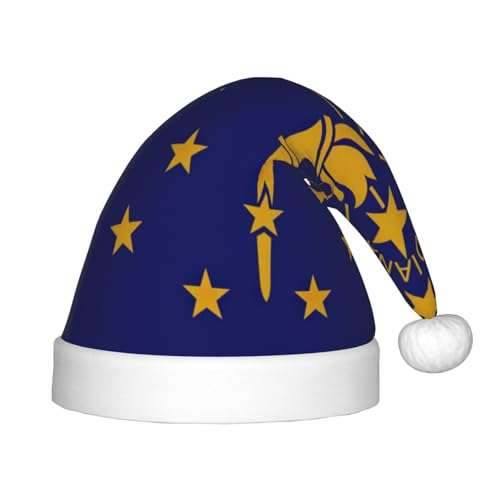 Rich&Rabbit Indiana State Flag Print Festliche Weihnachtsmütze Fit für kleine Köpfe für Partys und Feiern von Rich&Rabbit