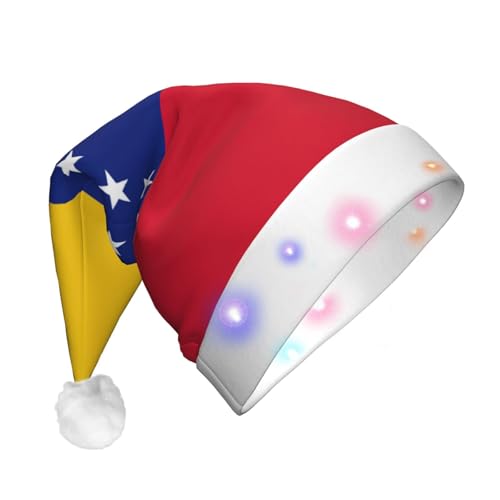 Rich&Rabbit LED-Hut mit Venezuela-Flagge für Erwachsene, Weihnachtsmann-Hut, Weihnachten, Neujahr, Feiertage, Partyzubehör Rich&Rabbit LED-Hut mit Venezuela-Flagge für Erwachsene, Weihnachtsmann-Hut, Weihnachten, Neujahr, Feiertage, Partyzubehör von Rich&Rabbit