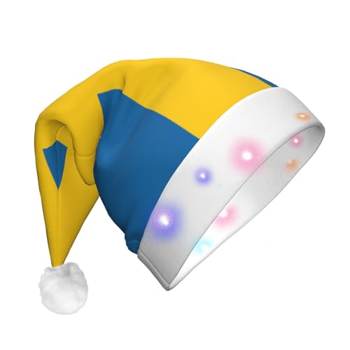 Rich&Rabbit LED-Hut mit schwedischer Flagge für Erwachsene, Weihnachtsmann-Hut, Weihnachten, Neujahr, Feiertage, Partyzubehör Rich&Rabbit LED-Hut mit schwedischer Flagge für Erwachsene, Weihnachtsmann-Hut, Weihnachten, Neujahr, Feiertage, Partyzubehör von Rich&Rabbit