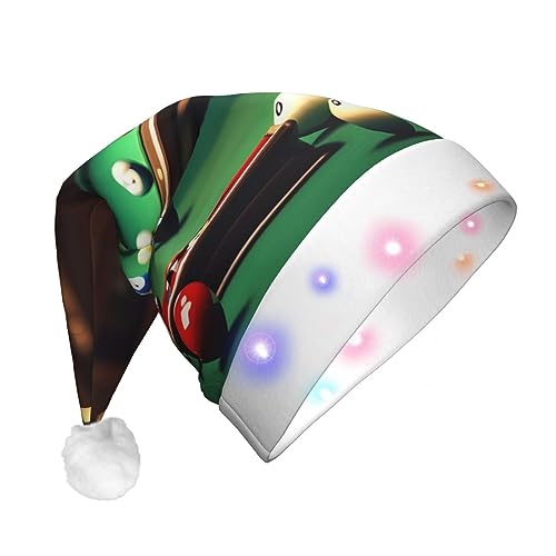 Rich&Rabbit LED-Weihnachtshut mit Billarddruck für Erwachsene, Weihnachtsmann-Hut, Weihnachten, Neujahr, Feiertage, Partyzubehör Rich&Rabbit LED-Weihnachtshut mit Billarddruck für Erwachsene, Weihnachtsmann-Hut, Weihnachten, Neujahr, Feiertage, Partyzubehör von Rich&Rabbit