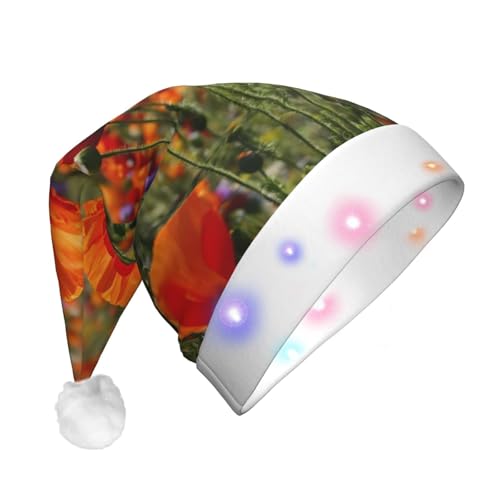 Rich&Rabbit LED-Weihnachtshut mit Mohnblumenmuster, Weihnachtsmannhut, Weihnachten, Neujahr, Feiertage, Partyzubehör Rich&Rabbit LED-Weihnachtshut mit Mohnblumenmuster, Weihnachtsmannhut, Weihnachten, Neujahr, Feiertage, Partyzubehör von Rich&Rabbit