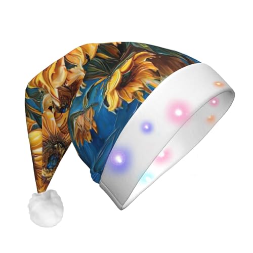 Rich&Rabbit LED-Weihnachtshut mit Sonnenblumen-Ölgemälde, Weihnachtsmannhut, Weihnachten, Neujahr, Feiertage, Partyzubehör Rich&Rabbit LED-Weihnachtshut mit Sonnenblumen-Ölgemälde, Weihnachtsmannhut, Weihnachten, Neujahr, Feiertage, Partyzubehör von Rich&Rabbit