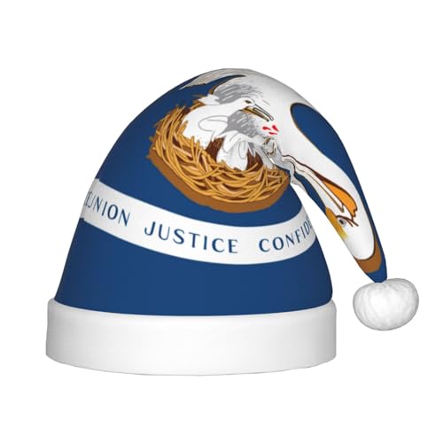 Rich&Rabbit Louisiana State Flag Print Festliche Weihnachtsmütze Fit für kleine Köpfe für Partys und Feiern Rich&Rabbit Louisiana State Flag Print Festliche Weihnachtsmütze Fit für kleine Köpfe für Partys und Feiern von Rich&Rabbit