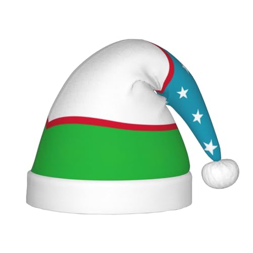 Rich&Rabbit Weihnachtshut, Weihnachtsmütze mit Flaggen-Druck, geeignet für kleine Köpfe für Partys und Feiern von Rich&Rabbit