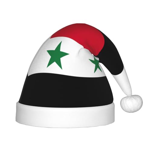 Rich&Rabbit Weihnachtsmütze mit Flagge Syriens, Arabische Republik, bedruckt, festliche Weihnachtsmütze, passend für kleine Köpfe, für Partys und Feiern Rich&Rabbit Weihnachtsmütze mit Flagge Syriens, Arabische Republik, bedruckt, festliche Weihnachtsmütze, passend für kleine Köpfe, für Partys und Feiern von Rich&Rabbit