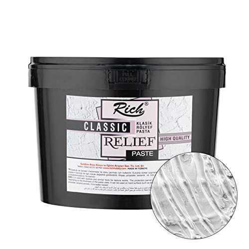 Rich Strukturpaste fein 3500 gr im Eimer - Weiß - Spachtelmasse/Modelliermasse für den Künstlerbedarf. Modelliermasse/Modellierpaste mit feiner Körnung. Ideal auch als Spachtel/Spachtelmasse Rich Strukturpaste fein 3500 gr im Eimer - Weiß - Spachtelmasse/Modelliermasse für den Künstlerbedarf. Modelliermasse/Modellierpaste mit feiner Körnung. Ideal auch als Spachtel/Spachtelmasse von Rich