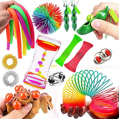 RichMoho Fidget-Spielzeug, sensorisches Spielzeug für Menschen mit Autismus, ADHS, Stressbälle, Angstlinderung, Stressabbau und Anti-Angst, Geschenk für Erwachsene, Kinder-Partytüten von RichMoho