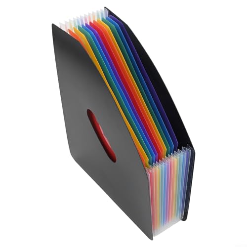 Dokumentenmappe für den Schreibtisch, erweiterbar, mit 13 Fächern, passend für Standard-A4-Dokumente (A) von RichVibe