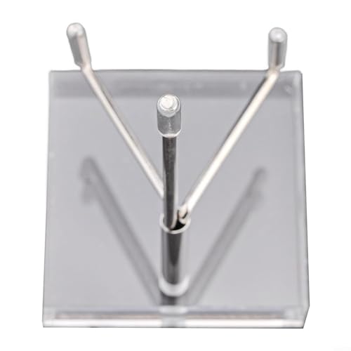 RichVibe Verstellbare Metall-Staffelei mit transparentem Boden für atemberaubende Displays von Mineralien und Kunstwerken (A) von RichVibe