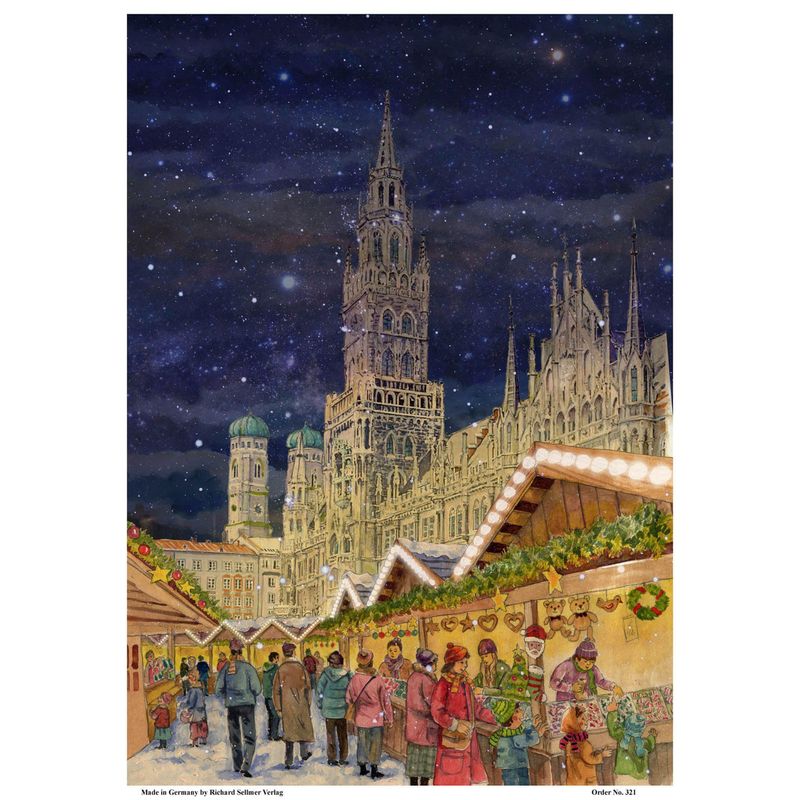 Adventskalender "München Marienplatz" von Richard Sellmer Verlag