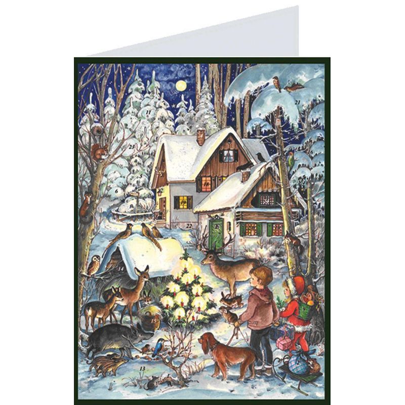 Adventskalender "Postkarte Waldweihnacht" von Richard Sellmer Verlag