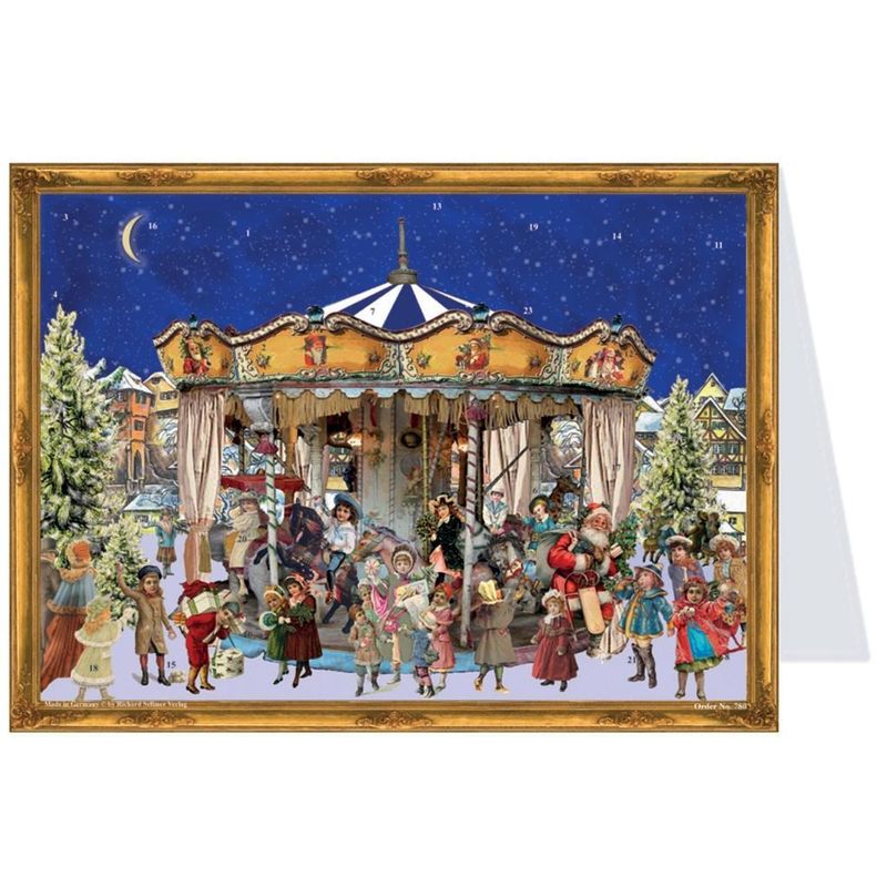 Postkarten-Adventskalender "Karusell" von Richard Sellmer Verlag