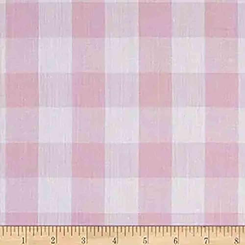 Richlin Fabrics 3GC-1001 3 Yard Pack 2,5 cm Gingham Karo Rosa Stoff, Polyester-Mischung, Pink/Weiß von Richlin Fabrics