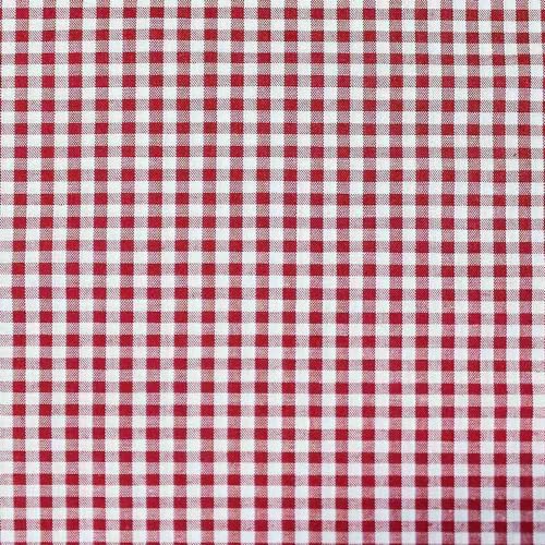 Richlin Fabrics 3GC-1804 3 Yard Pack 1/8" Gingham Check Rot/Weiß Stoff, Polyester-Mischung von Richlin Fabrics