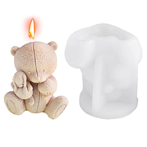 -Bär-Form, Bären-Harz, Bärenform, Kerzenform, Silikonform aus Bärenharz, für Süßigkeiten, Seife, Kerze, Schokolade, Weihnachtsfeier -Bär-Form, Bären-Harz, Bärenform, Kerzenform, Silikonform aus Bärenharz, für Süßigkeiten, Seife, Kerze, Schokolade, Weihnachtsfeier von Richolyn