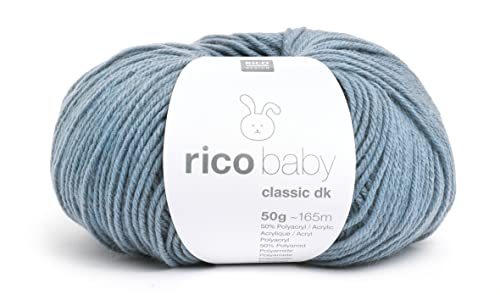 Rico Design Wolle Garn zum Stricken und Häkeln, 55 Meter, Atlantik Blaue Polyacryl-Mischung, Waschbar bis 30 Grad, 4050051543793 Rico Design Wolle Garn zum Stricken und Häkeln, 55 Meter, Atlantik Blaue Polyacryl-Mischung, Waschbar bis 30 Grad, 4050051543793 von Rico Design