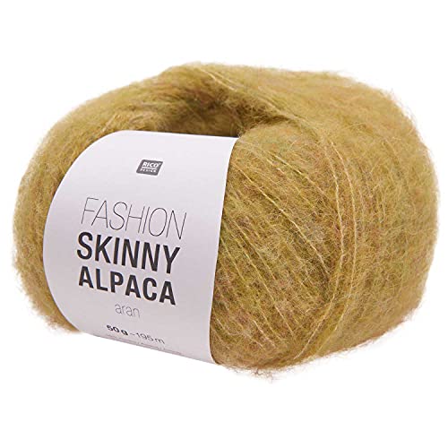 Rico Fashion Skinny Alpaca aran Fb. 04, Lacewolle mit Alpaka zum Stricken oder Häkeln, 50 g ~ 195 m von Rico Design / theofeel
