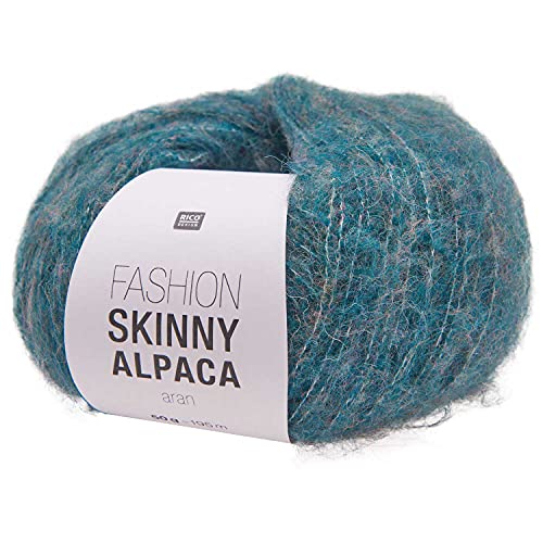 Rico Fashion Skinny Alpaca aran Fb. 06, Lacewolle mit Alpaka zum Stricken oder Häkeln, 50 g ~ 195 m von Rico Design / theofeel