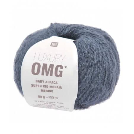 Rico Luxury OMG * 08, Wolle aus Baby Alpaka, Super Kid Mohair und Merino zum Stricken oder Häkeln, 50 g ~ 150 m von Rico Design / theofeel