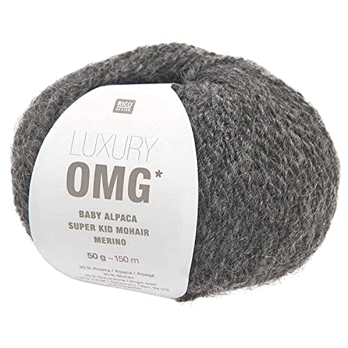 Rico Luxury OMG * 11, Wolle aus Baby Alpaka, Super Kid Mohair und Merino zum Stricken oder Häkeln, 50 g ~ 150 m von Rico Design / theofeel