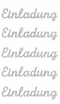 Sticker Einladung II silber von Rico Design GmbH & Co. KG